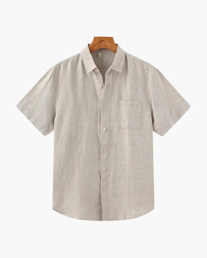 Linen Classic Shirt – Beige