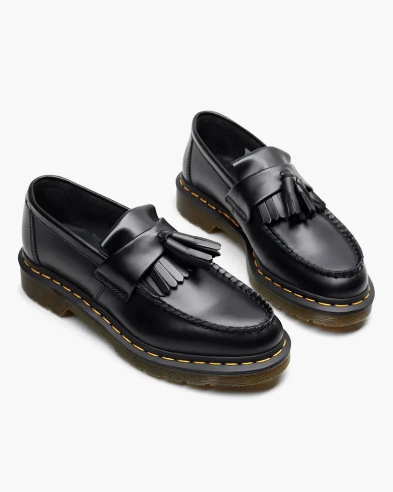Classic Leather Loafers – Black