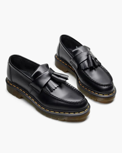 Classic Leather Loafers – Black