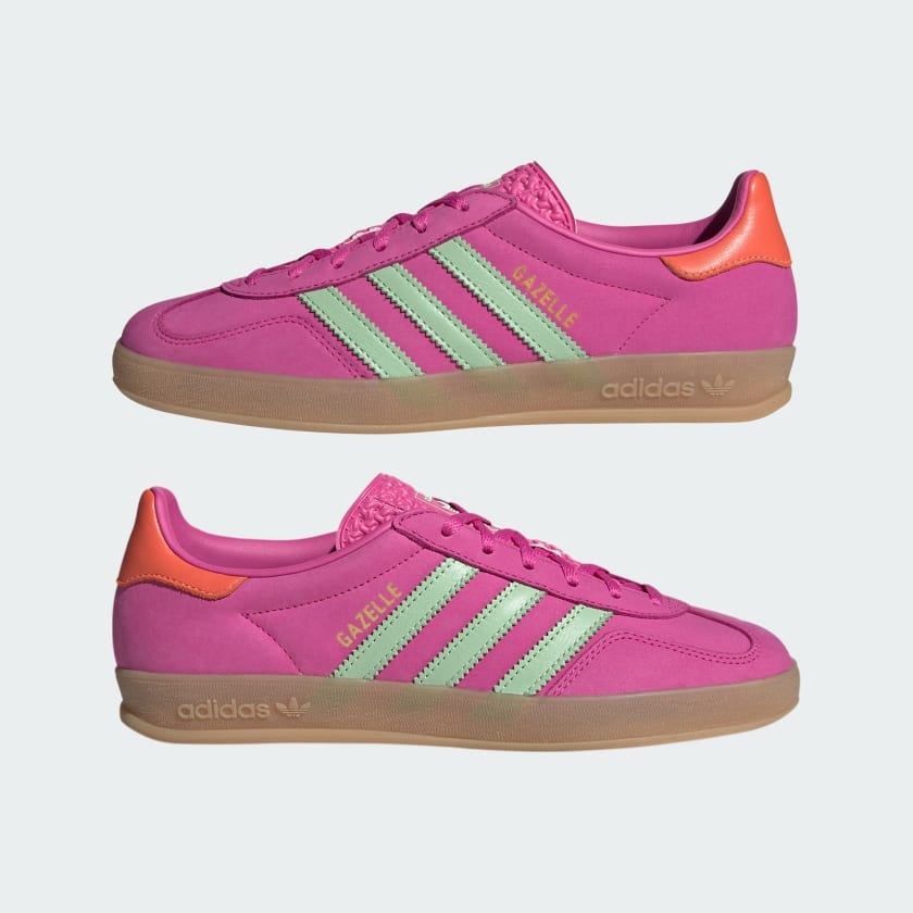Ad Gazelle Indoor - Semi Lucid Fuchsia/Semi Green Spark/Signal Coral