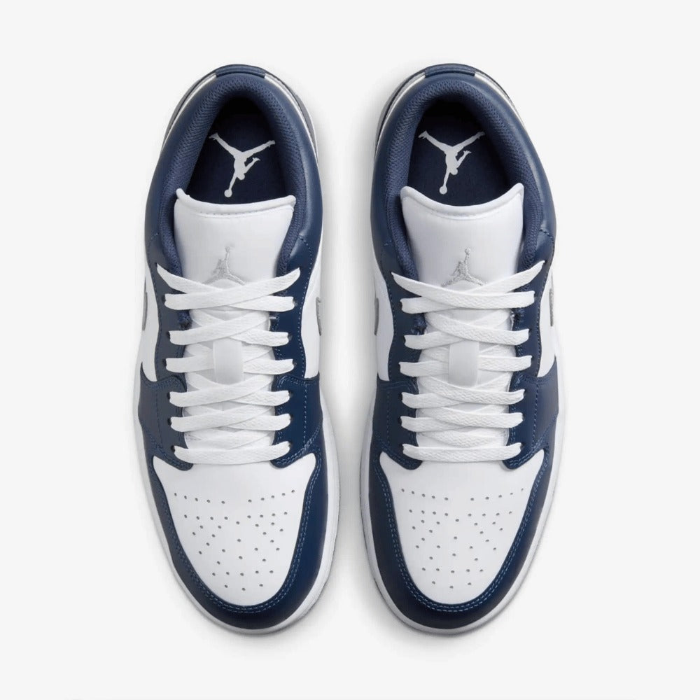 AJ 1 Low - White Midnight Navy Wolf Grey