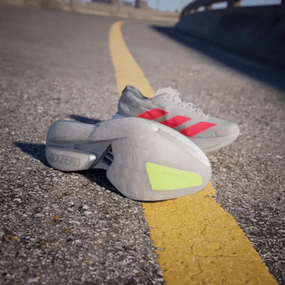 Ad Adizero Adios Pro 4 Grey Two Lucid Red