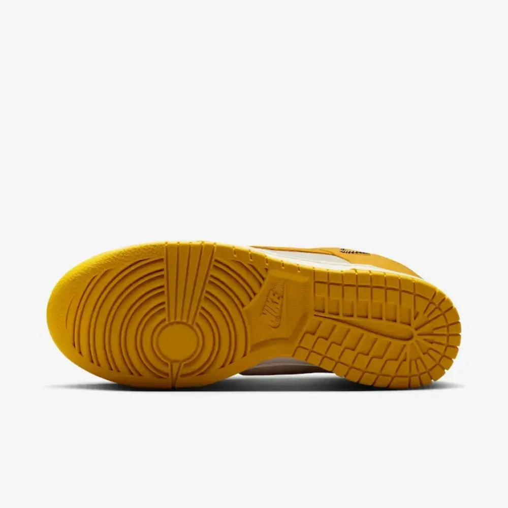 NK Dunk Low - Dark Sulfur Gold Mini Swoosh
