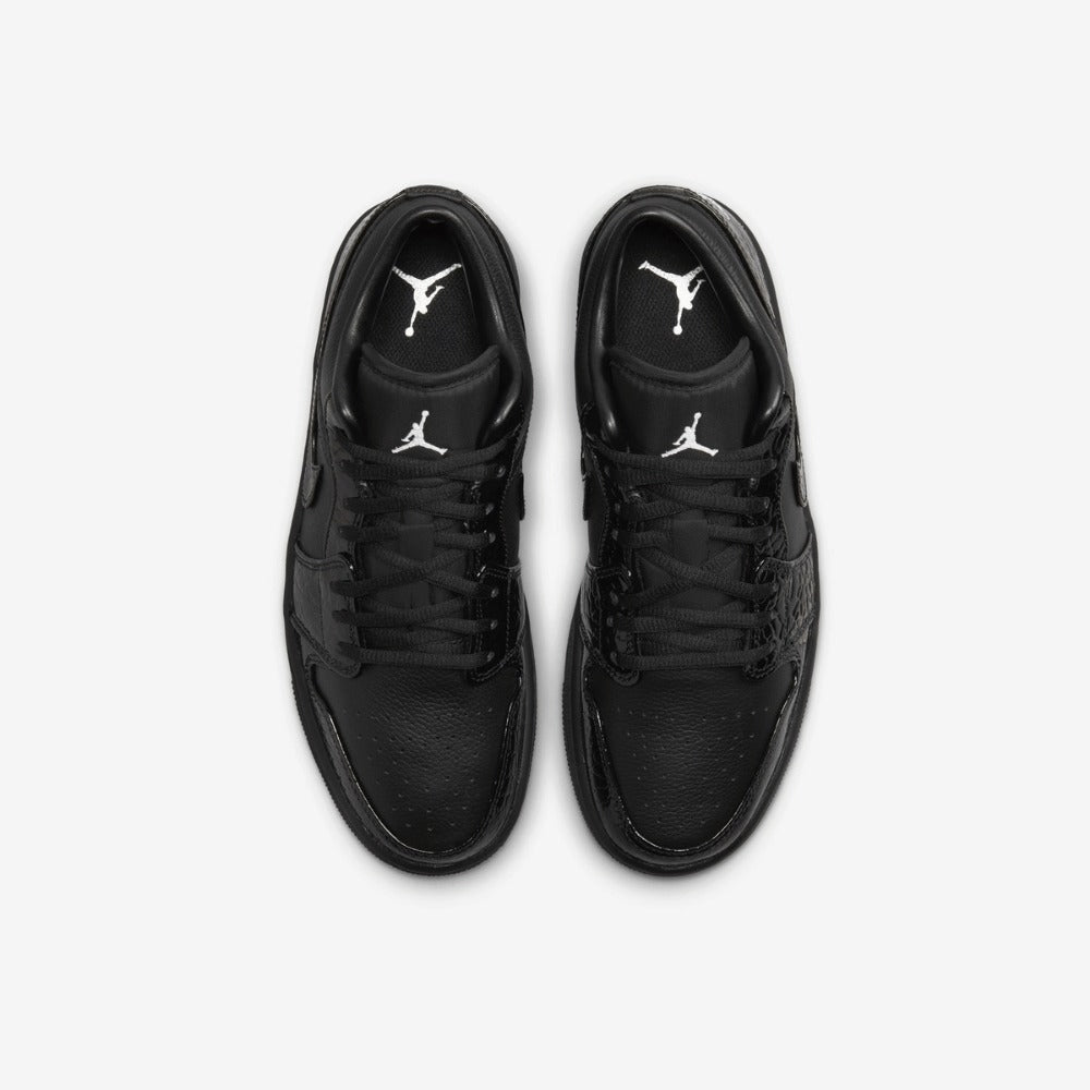 AJ 1 Low - Black Croc