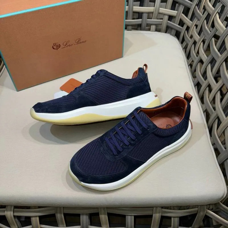 LRP 360 Flexy Walk Sneakers – Navy Suede & Technical Fabric